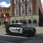 Morgantown police car downtown